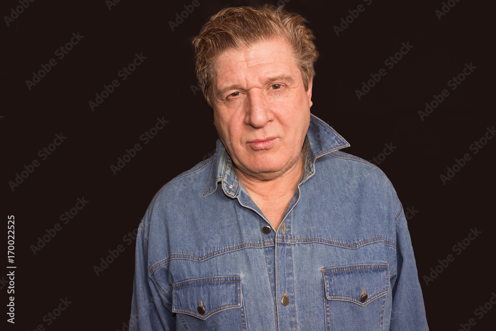 Fototapeta premium portrait of a cool mature man