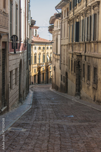Bergamo  Italy  The Old city. One of the beautiful city in Italy. Pignolo street
