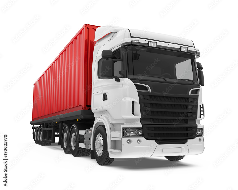 Container Truck Isolated