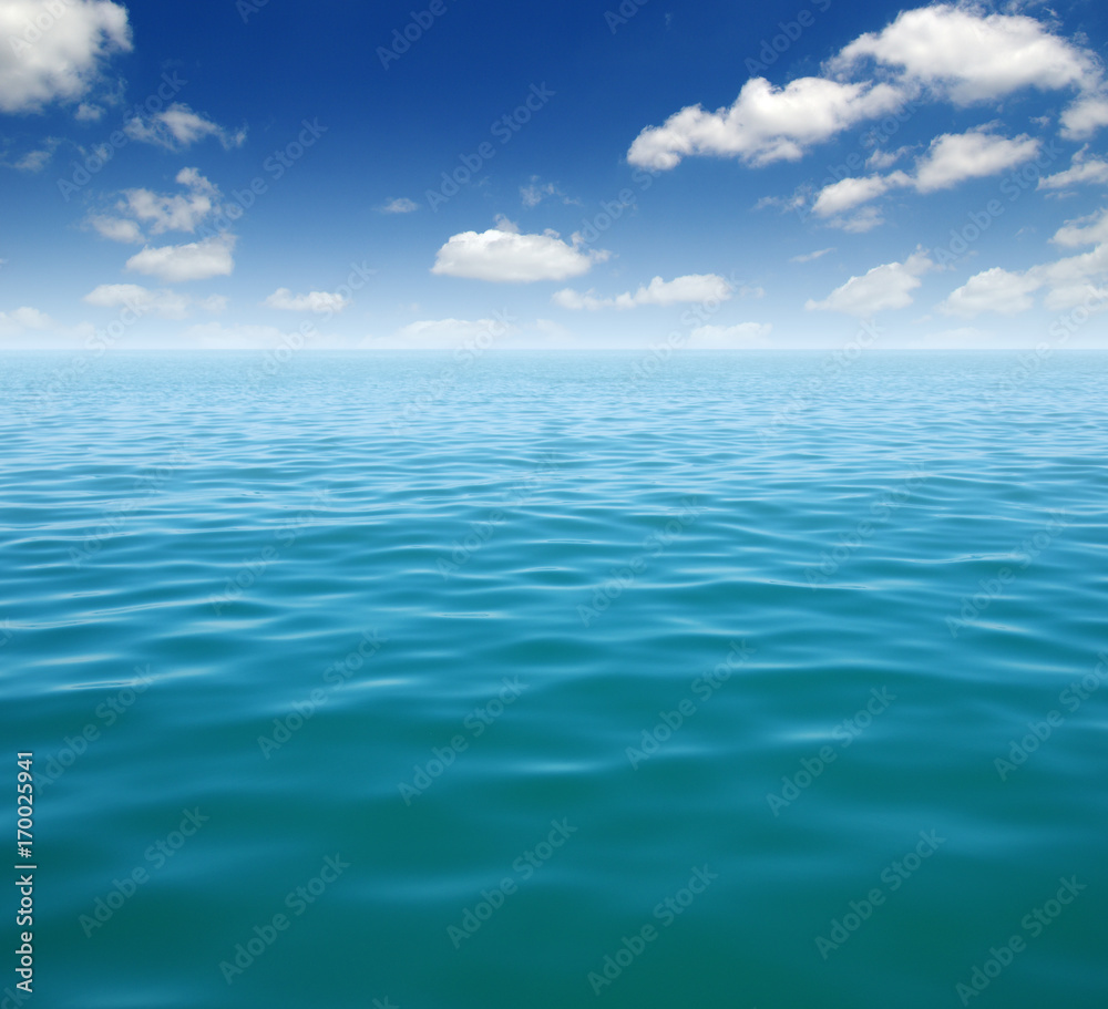 Fototapeta Blue sea water surface