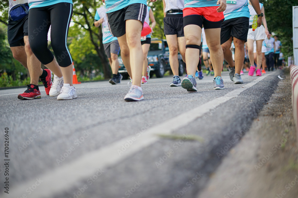 Men, women, run the marathon, race running Marathon Men, women, run the marathon, race running Marathon