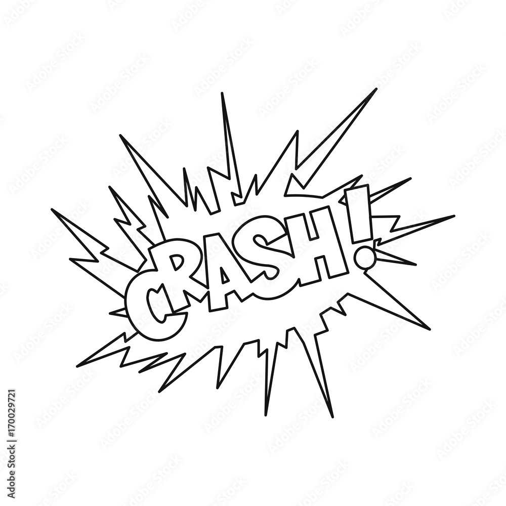 Comic bubble speech icon in outline style vector illustration for design and web Comic bubble speech icon in outline style vector illustration for design and web