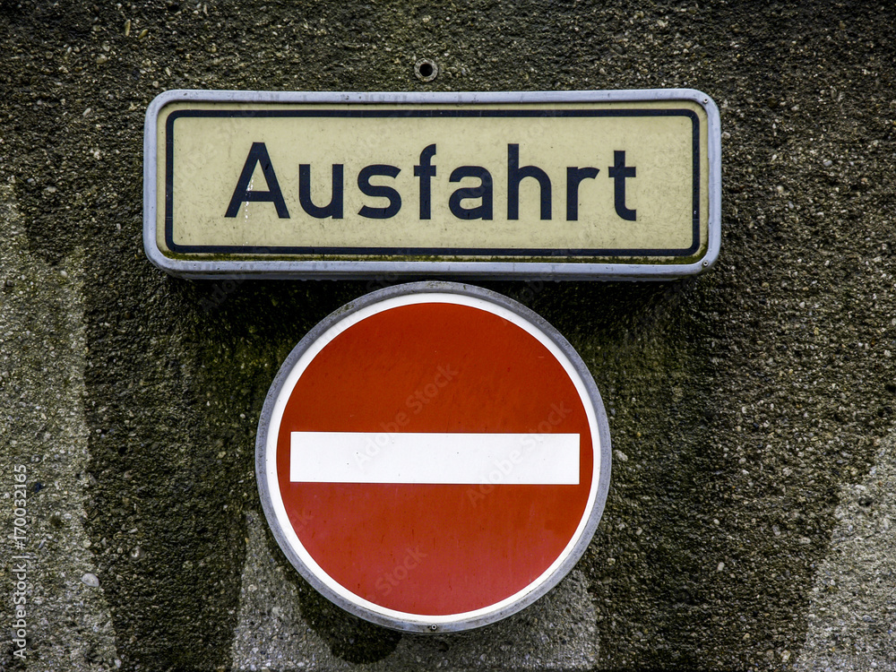 Schild Ausfahrt Einfahrt verboten Schilderwald Schild Ausfahrt Einfahrt verboten Schilderwald