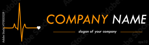Medical company vector logo template, logotype for a company or a brand