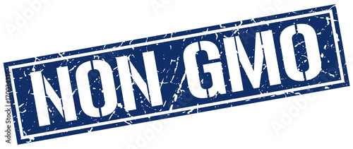 non gmo square grunge stamp