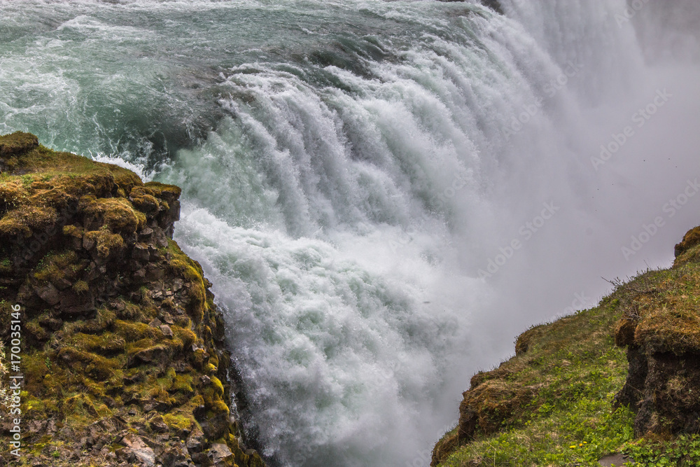 The Gullfoss falls Iceland
