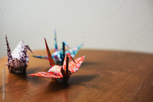 Origami cranes