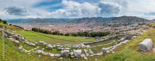 Aussicht auf Cusco von Sacsayhuamán photo