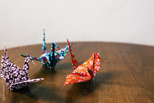 Origami cranes