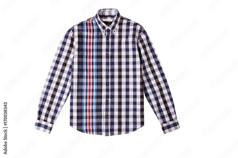 Man's cotton plaid shirt Man's cotton plaid shirt