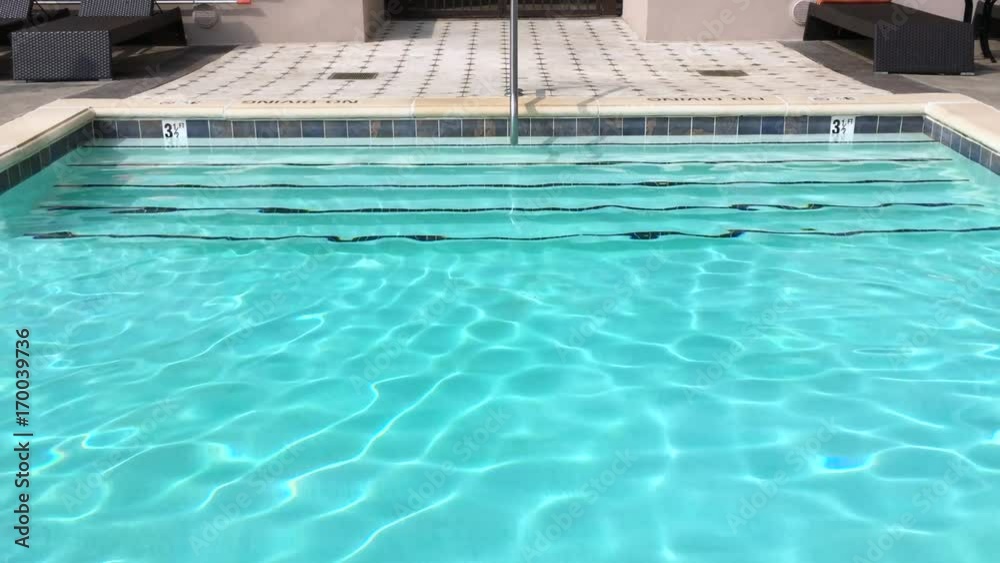 Beautiful clear aqua water pool background with steps
