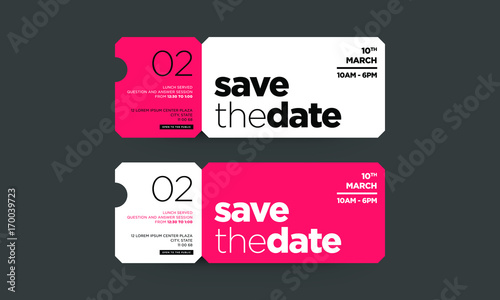 Save The Date Minimalist Modern Invitation Design photo