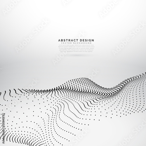 3d particle wave mesh dynamic wave background