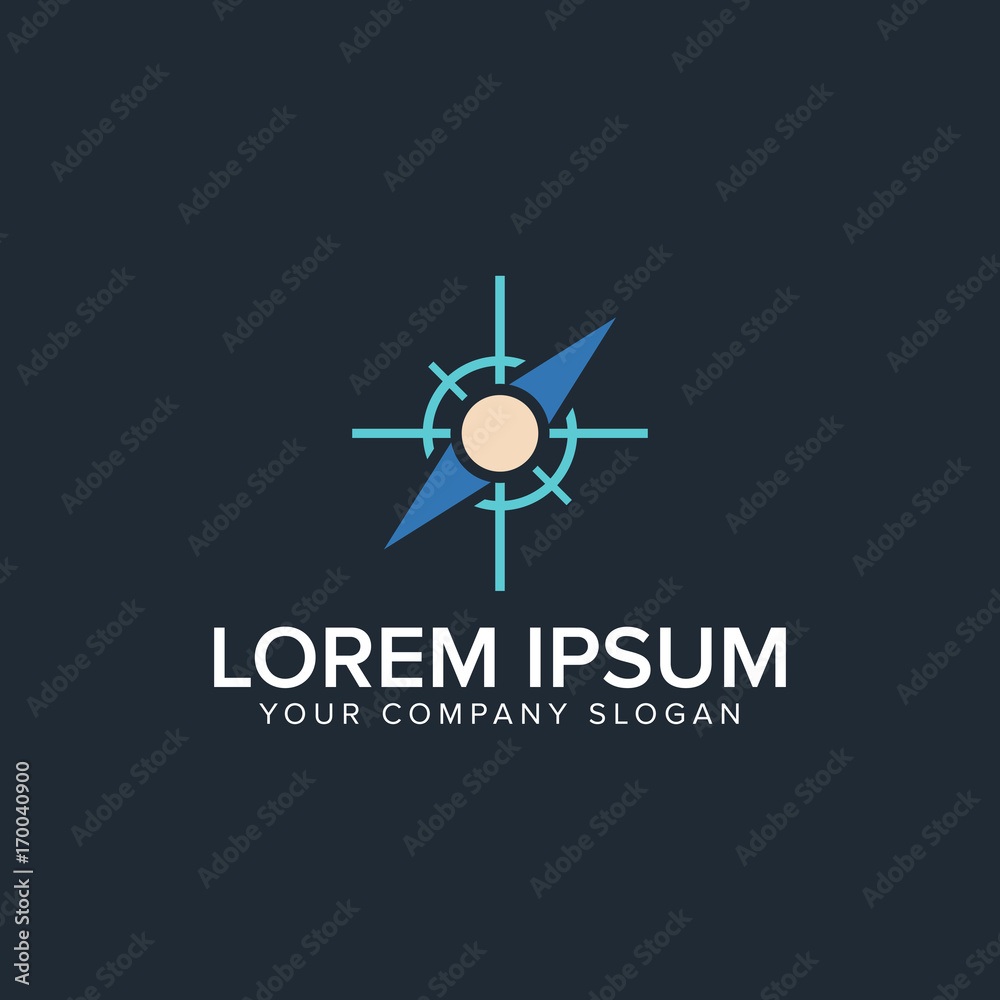 compass logo design concept template compass logo design concept template
