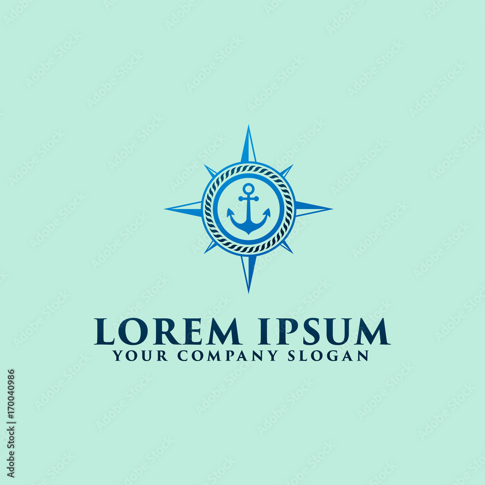 nautica compass logo design concept template nautica compass logo design concept template