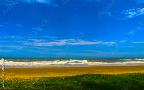 Blue sky with white clouds its beauty nature photo