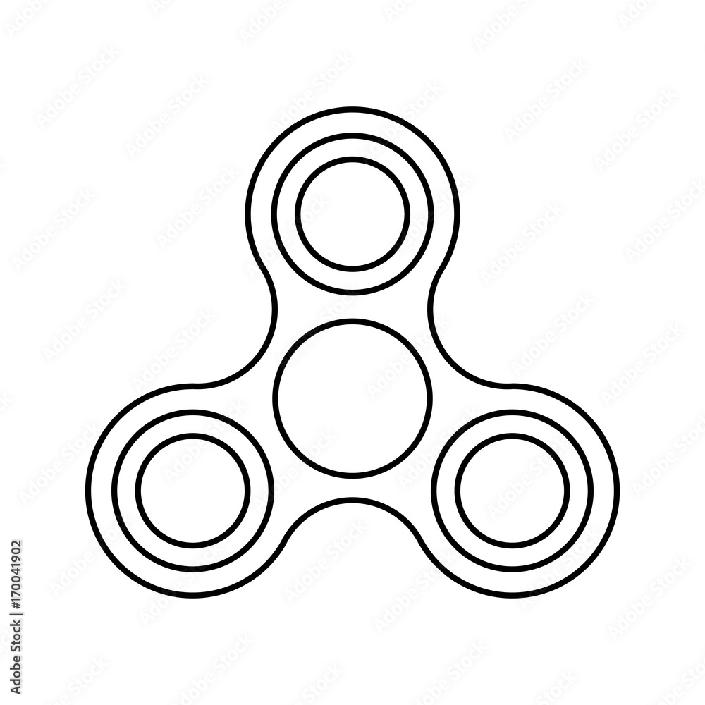 Fidget spinner icon. Vector illustration. Fidget spinner icon. Vector illustration.