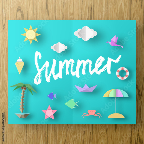 Summer Paper Applique.