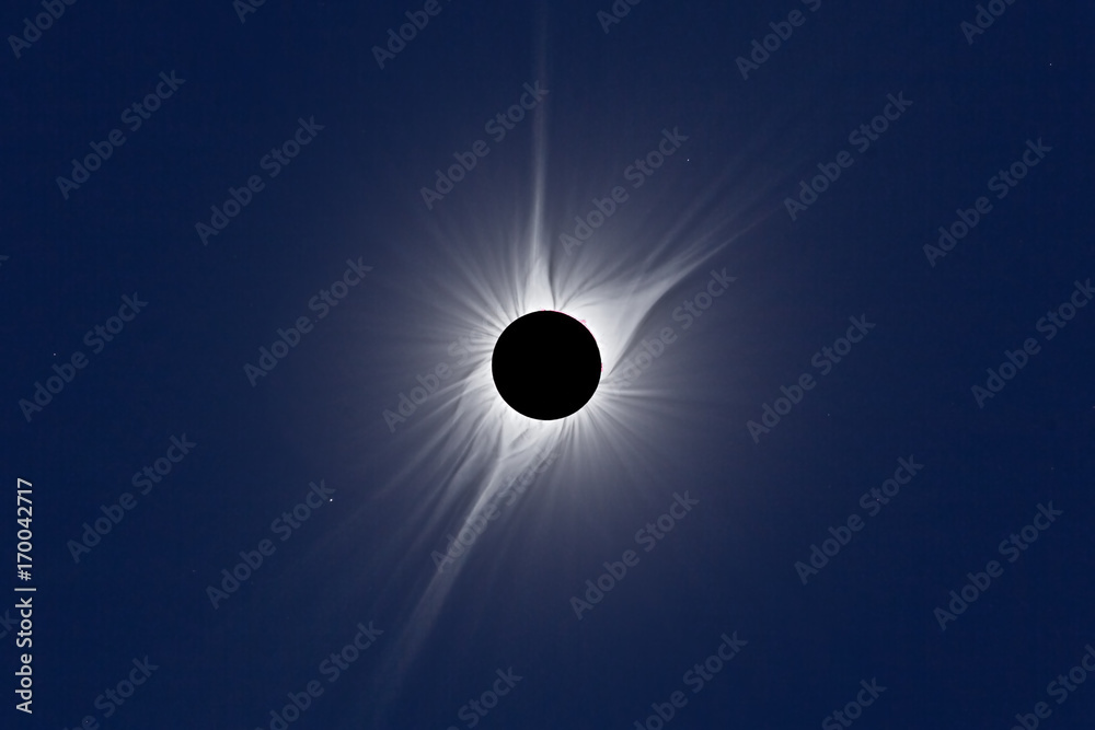 Obraz premium North American Total Solar Eclipse 2017. HDR Corona Composite