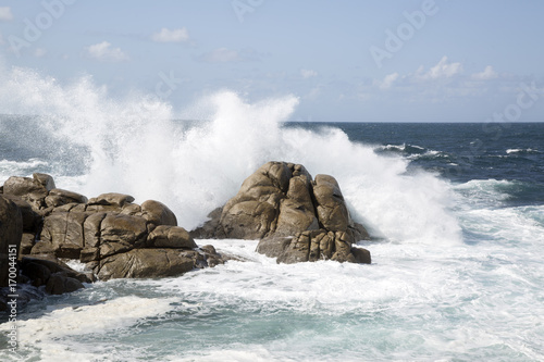 Rock at Barca Point, Muxia; Fisterra; Costa de la Muerte; Galicia