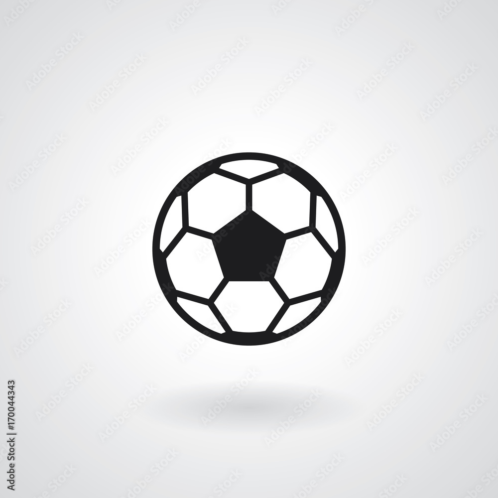 Naklejka premium soccer ball icon. Vector illustration