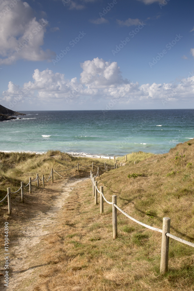 Footpath to Beach at Malpica; Fisterra; Costa de la Muerte; Galicia