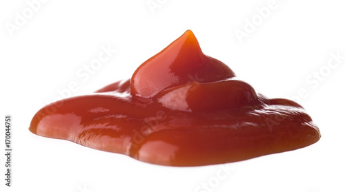 Photos Ketchup or tomato sauce on white background