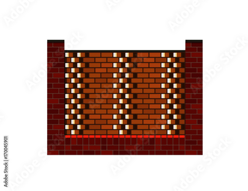  brick fence