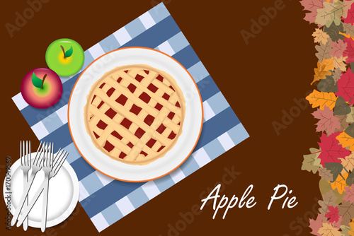 Apple pie is ready to be tasted