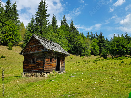 Lonely wooden house