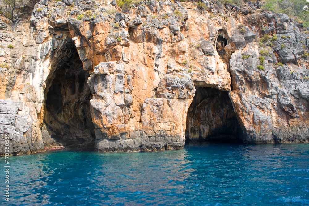 Marine caves, Italy