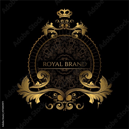 Luxury Design with gold color