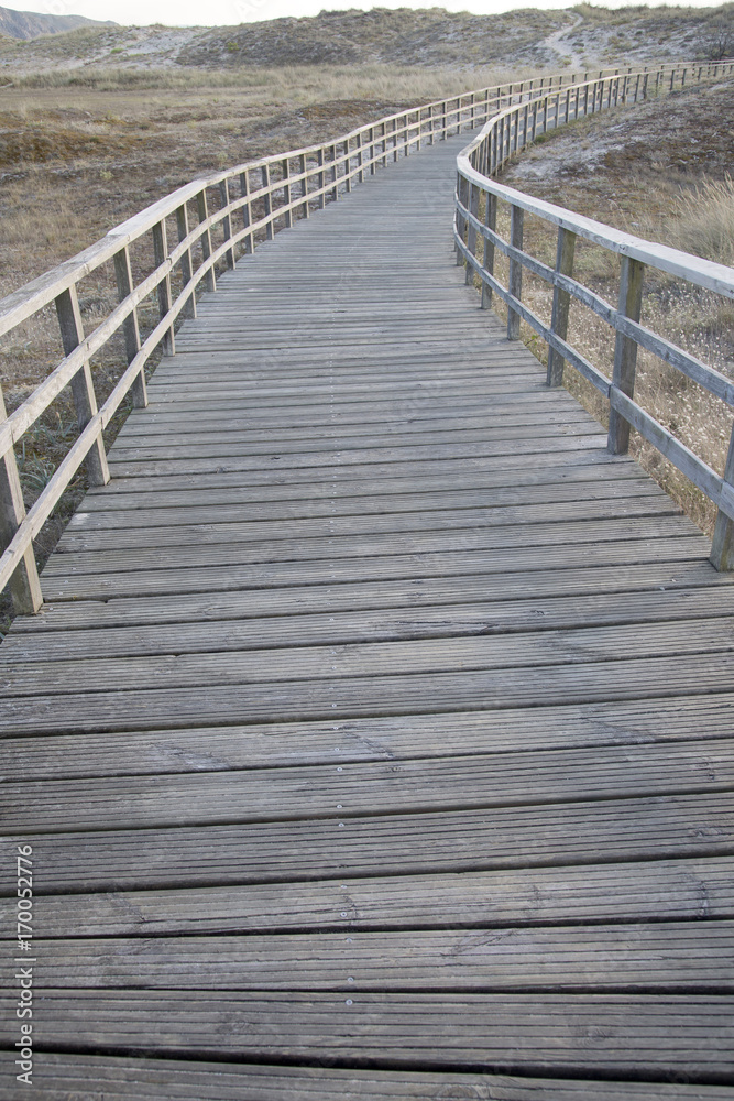 Walkway at Doninos Beach, Ferrol