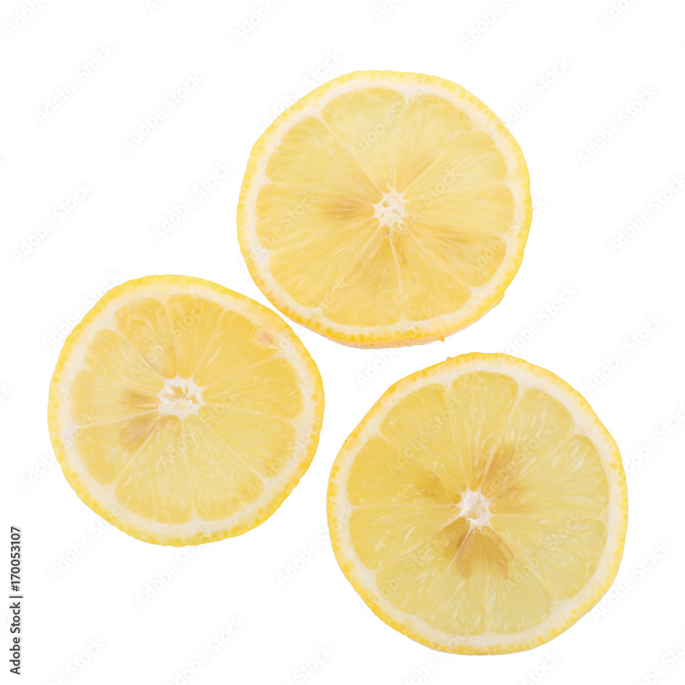 yellow lemon isolated on over white background yellow lemon isolated on over white background