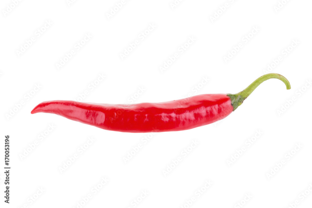 Red chili pepper isolated on a white background Red chili pepper isolated on a white background