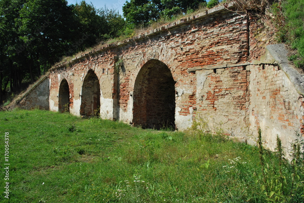 Ruins in Modlin's fortress