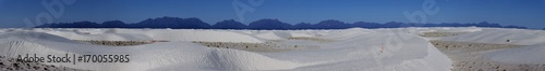 Panoramic of White Sands area in New Mexico. 10 pictures were used to make tis large panoramic image
