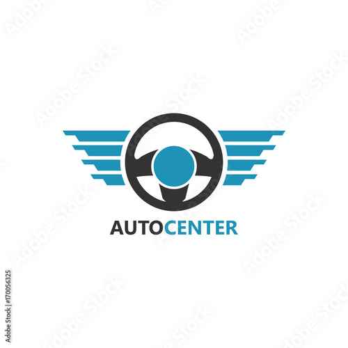 steering wheel Logo Template Design