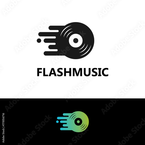 Flash Music Logo Template Design