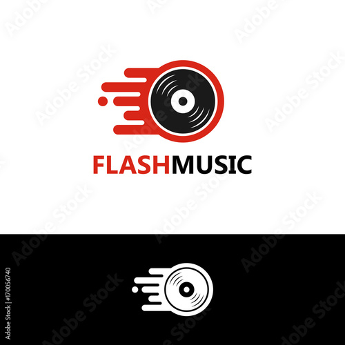 Flash Music Logo Template Design