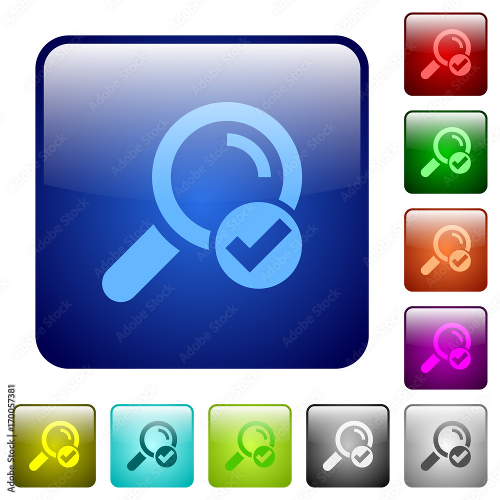 Search done color square buttons Search done color square buttons