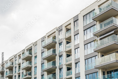 modern building with beautiful glass balcony