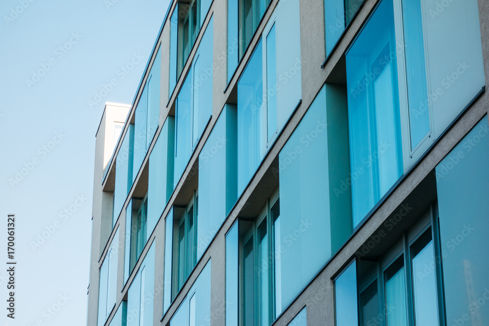 office building with big glass front office building with big glass front