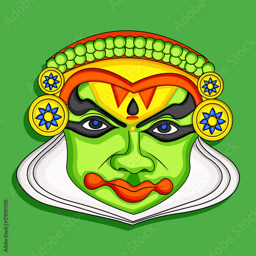 illustration of elements of Hindu Festival Onam Background photo