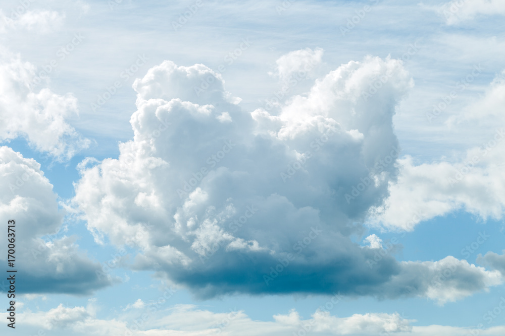Blue sky with cloud closeup Blue sky with cloud closeup