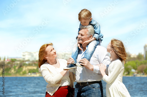 Cute happy children with gr...