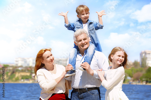 Cute happy children with gr...