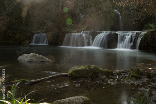 Fototapeta Naklejka Na Ścianę i Meble -  Mountain river and waterfalls