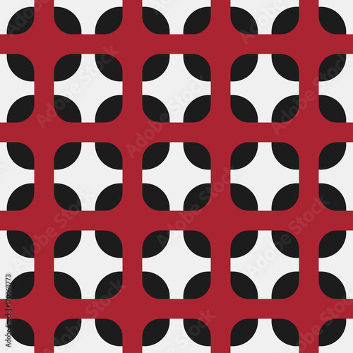 Seamless vector pattern with rounded squares