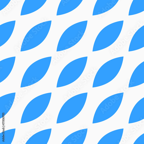 Seamless vector pattern with blue petals